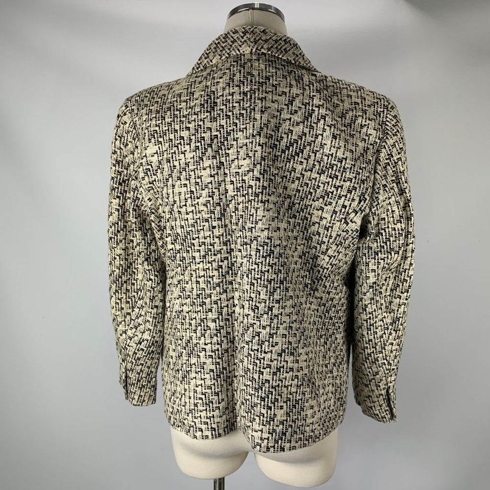 Talbots 12W Petite Silk Blazer Linen Career - Picture 5 of 7